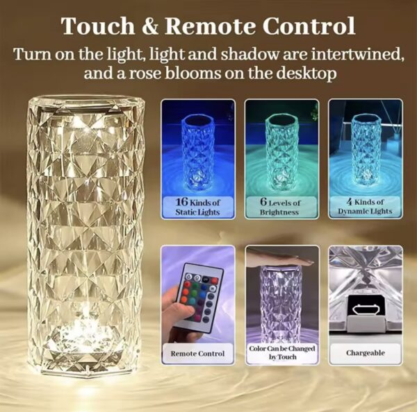 Crystal Touch  Table Lamp - Image 4